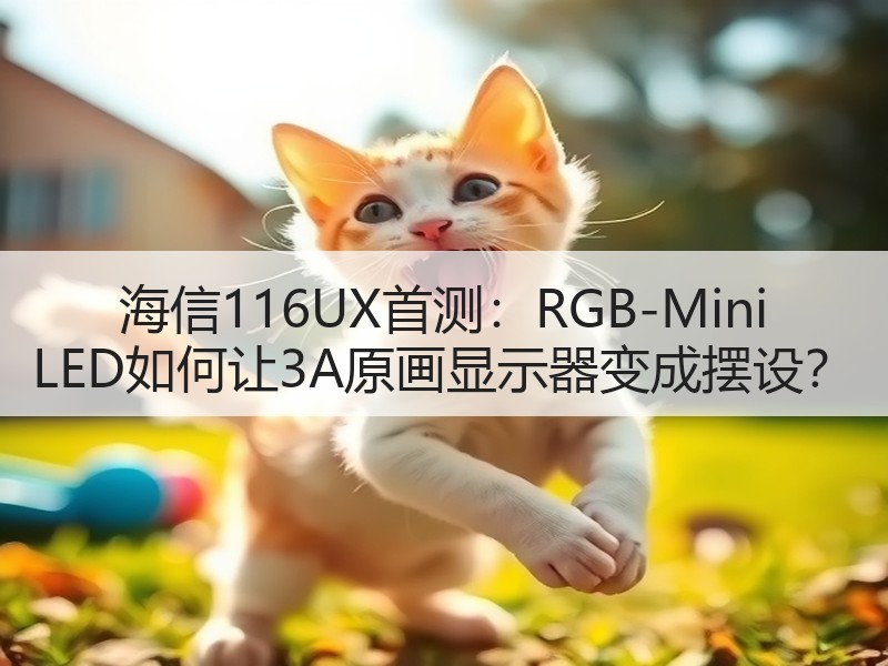 海信116UX首测：RGB-Mini LED如何让3A原画显示器变成摆设？