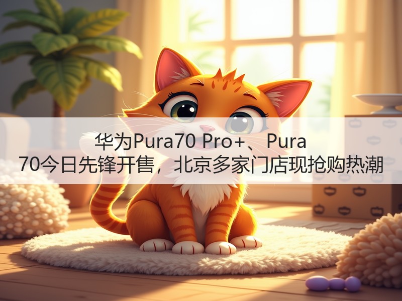 华为Pura70 Pro+、Pura 70今日先锋开售，北京多家门店现抢购热潮
