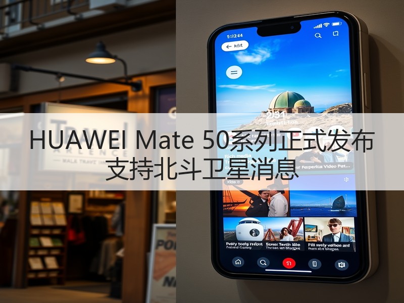 HUAWEI Mate 50系列正式发布 支持北斗卫星消息