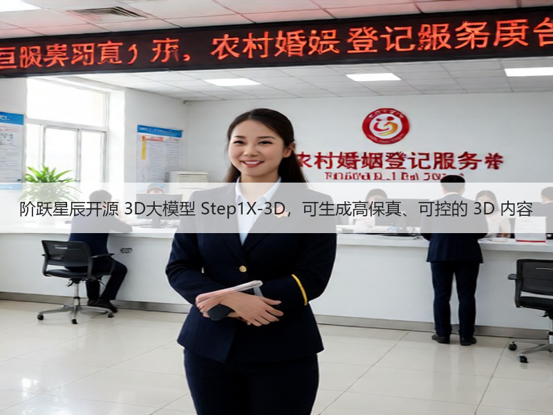 阶跃星辰开源 3D大模型 Step1X-3D，可生成高保真、可控的 3D 内容