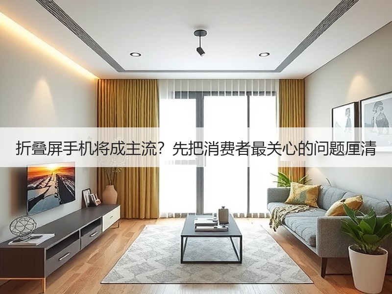 折叠屏手机将成主流？先把消费者最关心的问题厘清