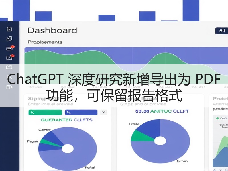 ChatGPT 深度研究新增导出为 PDF 功能，可保留报告格式