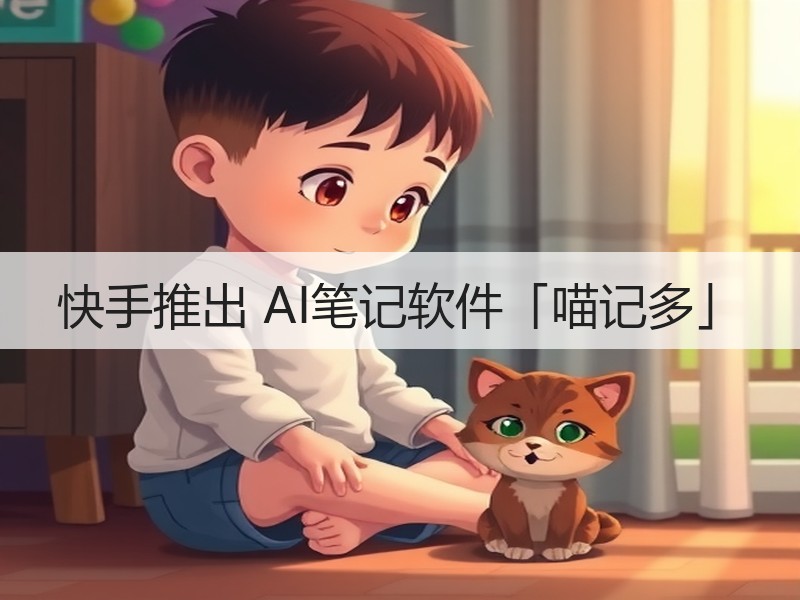 快手推出 AI笔记软件「喵记多」