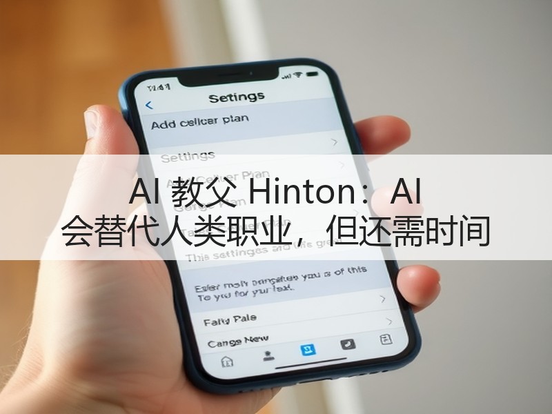 AI 教父 Hinton：AI 会替代人类职业，但还需时间